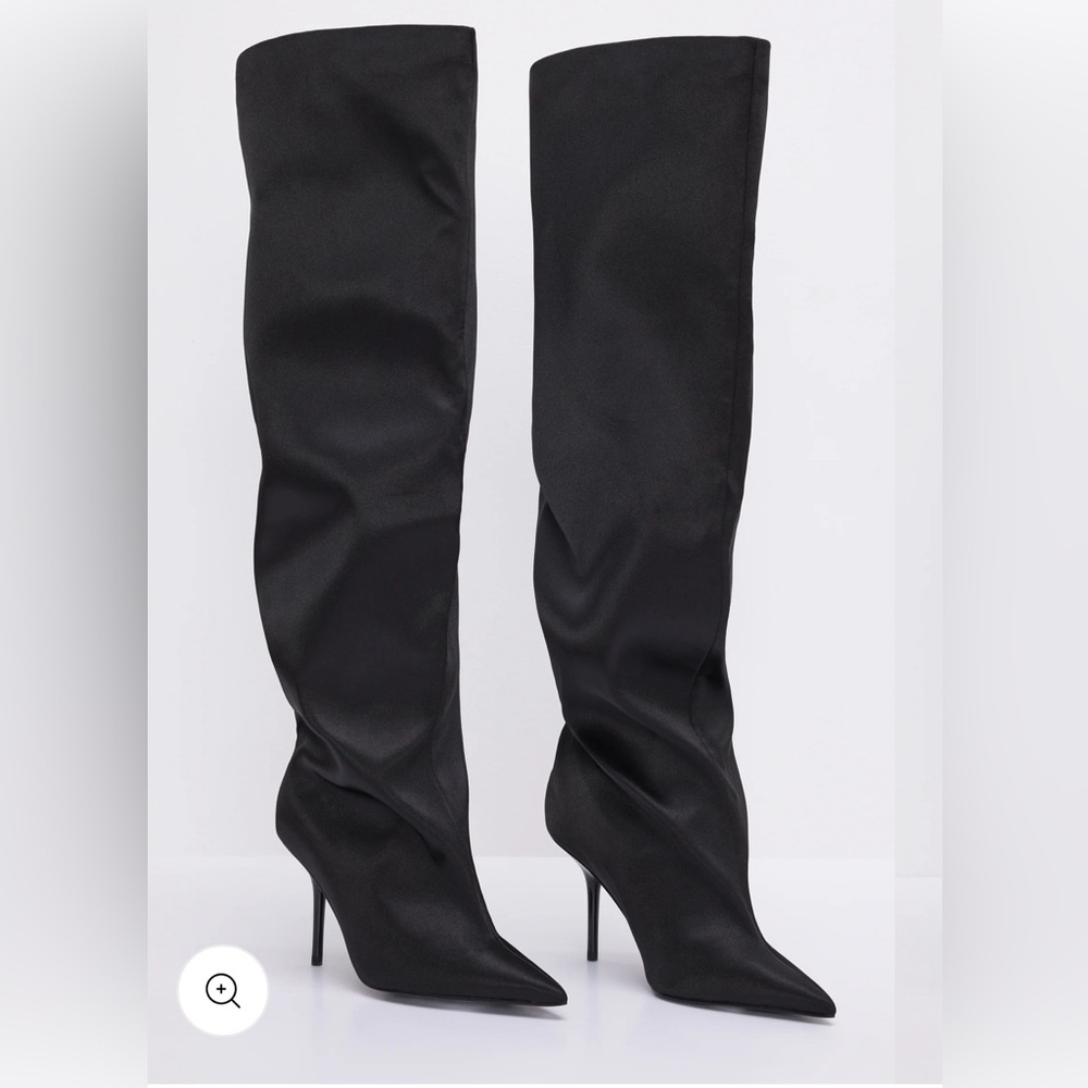 Good American Slouch Knee High Boots. VERY comfortable.